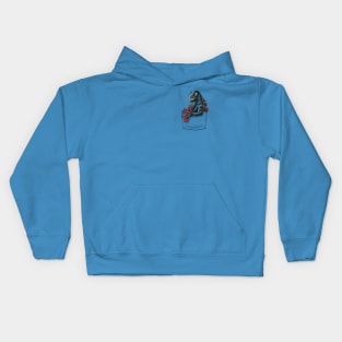 Pocket king of Monsters Kids Hoodie